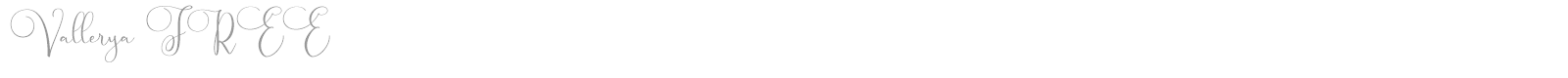 Vallerya font preview